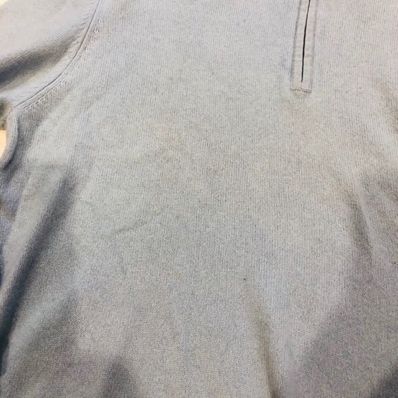 TAILORBYRD**2- Ply Cashmere 1/2 Zip Sweater**Large - Picture 5 of 6